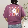 Infant Teacher Boo Crew Halloween Costume Women's Comfort Colors T-Shirt Back Print Berry