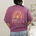 Infant Teacher Leopard Boho Rainbow Appreciation Women's Comfort Colors T-Shirt Back Print Berry Infant Teacher Leopard Boho Rainbow Appreciation Women's Comfort Colors T-Shirt Back Print Berry