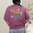 The Influence Of A Good Teacher Can Never Be Erased Quote Women's Comfort Colors T-Shirt Back Print Berry