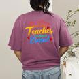 The Influence Of Great Teacher Can Never Be Erased School For Men Women Women's Comfort Colors T-Shirt Back Print Berry The Influence Of Great Teacher Can Never Be Erased School For Men Women Women's Comfort Colors T-Shirt Back Print Berry