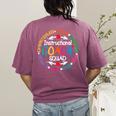Instructional Coach Squad Teacher Assistant Support Team Women's Comfort Colors T-Shirt Back Print Berry Instructional Coach Squad Teacher Assistant Support Team Women's Comfort Colors T-Shirt Back Print Berry