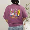 It's Beautiful Day For Learning Teacher Students Girls Boys Women's Comfort Colors T-Shirt Back Print Berry It's Beautiful Day For Learning Teacher Students Girls Boys Women's Comfort Colors T-Shirt Back Print Berry