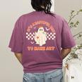 It's A Bootiful Day To Make Art Halloween Art Teacher Women's Comfort Colors T-Shirt Back Print Berry It's A Bootiful Day To Make Art Halloween Art Teacher Women's Comfort Colors T-Shirt Back Print Berry
