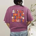 It's A Bootiful Day For Learning Cute Teacher Halloween Women's Comfort Colors T-Shirt Back Print Berry