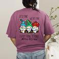 It's Fine We'Re Fine Gnome Pre-K Teacher Christmas Light For Men Women Women's Comfort Colors T-Shirt Back Print Berry