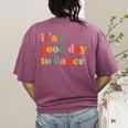 It's A Good Day To Dance Dance Teacher Dancing Dancer Women's Comfort Colors T-Shirt Back Print Berry