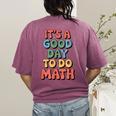 It's A Good Day To Do Math Retro Math Teacher Student Women's Comfort Colors T-Shirt Back Print Berry It's A Good Day To Do Math Retro Math Teacher Student Women's Comfort Colors T-Shirt Back Print Berry