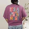 It's A Good Day To Make Music Musician Band Music Teacher Women's Comfort Colors T-Shirt Back Print Berry It's A Good Day To Make Music Musician Band Music Teacher Women's Comfort Colors T-Shirt Back Print Berry