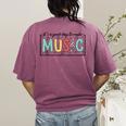 It's A Good Day To Make Music Musician Music Teacher Women's Comfort Colors T-Shirt Back Print Berry