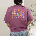 Its A Good Day To Run And Play PE Teacher Must Have Women's Comfort Colors T-Shirt Back Print Berry Its A Good Day To Run And Play PE Teacher Must Have Women's Comfort Colors T-Shirt Back Print Berry