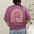 It's A Good Day To Sing Back To School Music Teacher Women's Comfort Colors T-Shirt Back Print Berry It's A Good Day To Sing Back To School Music Teacher Women's Comfort Colors T-Shirt Back Print Berry