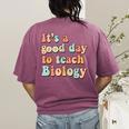 It's A Good Day To Teach Biology Biology Teacher Women's Comfort Colors T-Shirt Back Print Berry It's A Good Day To Teach Biology Biology Teacher Women's Comfort Colors T-Shirt Back Print Berry