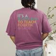 It's A Good Day To Teach Fourth Grade 4th Grade Teacher Women's Comfort Colors T-Shirt Back Print Berry It's A Good Day To Teach Fourth Grade 4th Grade Teacher Women's Comfort Colors T-Shirt Back Print Berry