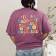 Its A Good Day To Teach Tiny Musicians Music Teacher Flower Women's Comfort Colors T-Shirt Back Print Berry