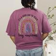 Its A Good Day To Teach Tiny Musicians Music Teacher Rainbow Women's Comfort Colors T-Shirt Back Print Berry