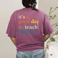 It's A Good Day To Teach History Teacher Men Women Women's Comfort Colors T-Shirt Back Print Berry It's A Good Day To Teach History Teacher Men Women Women's Comfort Colors T-Shirt Back Print Berry