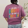 I´m Not Bossy I´m The Teacher Graduation Men Women Women's Comfort Colors T-Shirt Back Print Berry