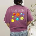 Kids Solar Systems Cute Planets Space Science Teacher School Women's Comfort Colors T-Shirt Back Print Berry Kids Solar Systems Cute Planets Space Science Teacher School Women's Comfort Colors T-Shirt Back Print Berry
