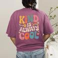 Kind Is Always Cool Teacher Graphic Tees Choose Kindness Women's Comfort Colors T-Shirt Back Print Berry Kind Is Always Cool Teacher Graphic Tees Choose Kindness Women's Comfort Colors T-Shirt Back Print Berry