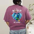Be Kind Dolphin Autism Awareness Back To School Teacher Men Women Kids Women's Comfort Colors T-Shirt Back Print Berry Be Kind Dolphin Autism Awareness Back To School Teacher Men Women Kids Women's Comfort Colors T-Shirt Back Print Berry