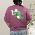 Be Kind Teacher Anti-Bullying Dino Kindness Women Men Boys Women's Comfort Colors T-Shirt Back Print Berry Be Kind Teacher Anti-Bullying Dino Kindness Women Men Boys Women's Comfort Colors T-Shirt Back Print Berry