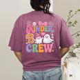 Kinder Boo Crew Kindergarten Teacher Student Halloween Women's Comfort Colors T-Shirt Back Print Berry