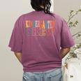Kinder Crew Kindergarten Teacher First 1st Day Of School Women's Comfort Colors T-Shirt Back Print Berry Kinder Crew Kindergarten Teacher First 1st Day Of School Women's Comfort Colors T-Shirt Back Print Berry