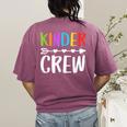 Kinder Crew Shirt Kindergarten Boy Girl Student Teacher Women's Comfort Colors T-Shirt Back Print Berry Kinder Crew Shirt Kindergarten Boy Girl Student Teacher Women's Comfort Colors T-Shirt Back Print Berry