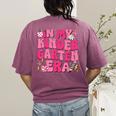 In My Kindergarten Era Girl Back To School Kinder Teacher Women's Comfort Colors T-Shirt Back Print Berry