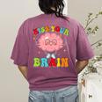 Kiss Your Brain Calm Mindset Teacher Kids Boys Girls Women Women's Comfort Colors T-Shirt Back Print Berry Kiss Your Brain Calm Mindset Teacher Kids Boys Girls Women Women's Comfort Colors T-Shirt Back Print Berry