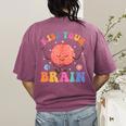 Kiss Your Brain Sped Teacher Appreciation Back To School Kid Women's Comfort Colors T-Shirt Back Print Berry