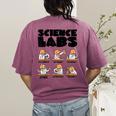 Labrador Retriever Science Labs Dog Lover Teacher Women's Comfort Colors T-Shirt Back Print Berry