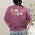 Last Day Of School Back To School Dream Team Teacher Kids Women's Comfort Colors T-Shirt Back Print Berry Last Day Of School Back To School Dream Team Teacher Kids Women's Comfort Colors T-Shirt Back Print Berry