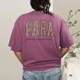 Leopard Paraprofessional Back To School Para Squad Teacher Women's Comfort Colors T-Shirt Back Print Berry Leopard Paraprofessional Back To School Para Squad Teacher Women's Comfort Colors T-Shirt Back Print Berry
