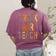 Leopard Trick Or Teach Halloween Teacher Costume Women Women's Comfort Colors T-Shirt Back Print Berry Leopard Trick Or Teach Halloween Teacher Costume Women Women's Comfort Colors T-Shirt Back Print Berry