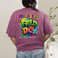 Let The Games Begin Fourth Grade Field Day 2025 Teacher Kid Women's Comfort Colors T-Shirt Back Print Berry