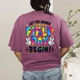 Let The Games Field Day Begin Tie Dye Adults Teacher Kids Women's Comfort Colors T-Shirt Back Print Berry Let The Games Field Day Begin Tie Dye Adults Teacher Kids Women's Comfort Colors T-Shirt Back Print Berry