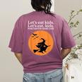 Let's Eat Kids Punctuation Saves Live Witch Grammar Teacher Women's Comfort Colors T-Shirt Back Print Berry Let's Eat Kids Punctuation Saves Live Witch Grammar Teacher Women's Comfort Colors T-Shirt Back Print Berry