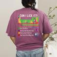 Can I Lick It Periodic Table Chart Science Teacher Cool Meme Women's Comfort Colors T-Shirt Back Print Berry Can I Lick It Periodic Table Chart Science Teacher Cool Meme Women's Comfort Colors T-Shirt Back Print Berry