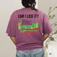Can I Lick It Periodic Table Chart Science Teacher Women's Comfort Colors T-Shirt Back Print Berry Can I Lick It Periodic Table Chart Science Teacher Women's Comfort Colors T-Shirt Back Print Berry