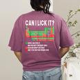 Can I Lick It Periodic Table Science Teacher Boy And Girls Women's Comfort Colors T-Shirt Back Print Berry Can I Lick It Periodic Table Science Teacher Boy And Girls Women's Comfort Colors T-Shirt Back Print Berry