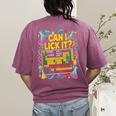 Can I Lick It Periodic Table Science Teacher Men Women Women's Comfort Colors T-Shirt Back Print Berry