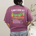 Can I Lick It Periodic Table Shirt Science Chemistry Teacher Women's Comfort Colors T-Shirt Back Print Berry Can I Lick It Periodic Table Shirt Science Chemistry Teacher Women's Comfort Colors T-Shirt Back Print Berry