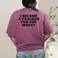 Lie Teacher Saying Humor School Class Women's Women's Comfort Colors T-Shirt Back Print Berry Lie Teacher Saying Humor School Class Women's Women's Comfort Colors T-Shirt Back Print Berry