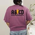 Lightning Pencil Rock'n Roll ABCD Teacher Back To School Kid Women's Comfort Colors T-Shirt Back Print Berry Lightning Pencil Rock'n Roll ABCD Teacher Back To School Kid Women's Comfort Colors T-Shirt Back Print Berry