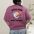 Little Miss Music Teacher Music Teacher Team Women's Comfort Colors T-Shirt Back Print Berry Little Miss Music Teacher Music Teacher Team Women's Comfort Colors T-Shirt Back Print Berry
