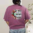 It Take Lots Of Sparkle To Be A Teacher With Sunflower Women's Comfort Colors T-Shirt Back Print Berry It Take Lots Of Sparkle To Be A Teacher With Sunflower Women's Comfort Colors T-Shirt Back Print Berry