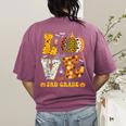 LOVE 3rd Grade Pumpkin Teacher Student Halloween Costume Women's Comfort Colors T-Shirt Back Print Berry LOVE 3rd Grade Pumpkin Teacher Student Halloween Costume Women's Comfort Colors T-Shirt Back Print Berry