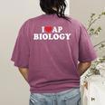 I Love AP Biology I Heart AP Biology Teachers Students For Men Women Kids Women's Comfort Colors T-Shirt Back Print Berry I Love AP Biology I Heart AP Biology Teachers Students For Men Women Kids Women's Comfort Colors T-Shirt Back Print Berry