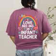 I Love Bee-Ing An Infant Teacher Toddler Teaching Women's Comfort Colors T-Shirt Back Print Berry I Love Bee-Ing An Infant Teacher Toddler Teaching Women's Comfort Colors T-Shirt Back Print Berry